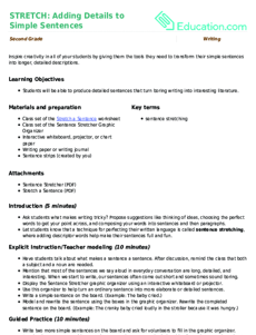 STRETCH: Adding Details to Simple Sentences