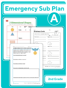 Second Grade Daily Sub Plan A
