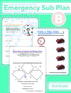 Second Grade Daily Sub Plan B