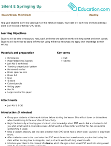 Silent E Springing Up