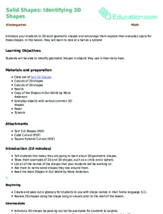 Solid Shapes: Identifying 3D Shapes