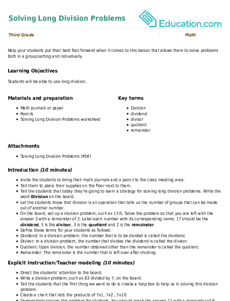 Solving Long Division Problems