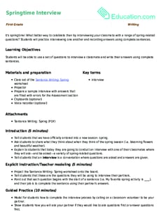 Springtime Interview