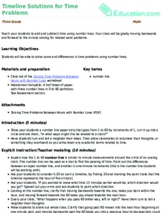 Timeline Solutions for Time Problems