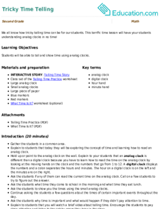 Tricky Time Telling