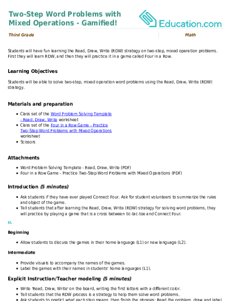 Two-Step Word Problems with Mixed Operations - Gamified!