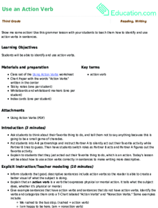 Use an Action Verb