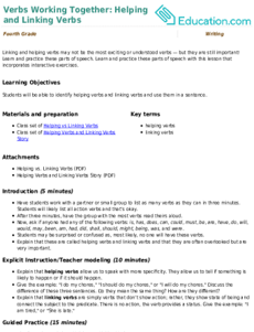 Verbs Working Together: Helping and Linking Verbs