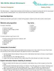 We Write About Dinosaurs