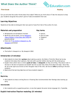 What Does the Author Think?