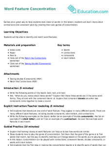 Word Feature Concentration