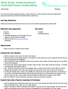 Word Study: Understanding R-Controlled Vowel Combinations