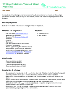 Writing Christmas-Themed Word Problems