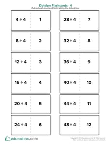 Division Flashcards 4