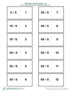Division Flashcards 5