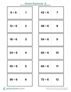 Division Flashcards 6