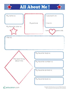 Practice Writing About Yourself 