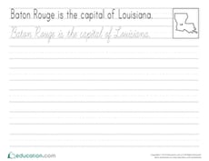 Cursive Capitals: Baton Rouge