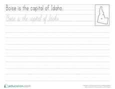 Cursive Capitals: Boise
