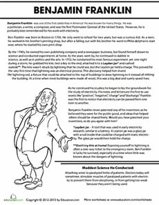 Benjamin Franklin Biography