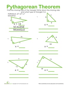 Pythagorean Theorem Practice