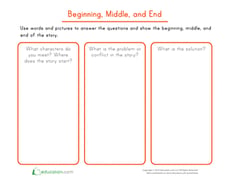 Graphic Organizer: Beginning, Middle, and End
