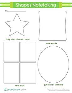 Shapes Notetaking
