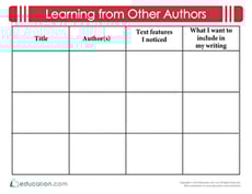 Learning from Other Authors