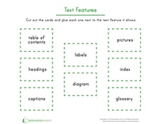 Text Features Matching Cards