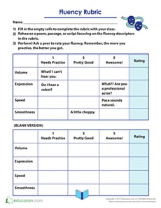 Fluency Rubric
