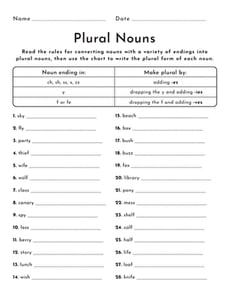 Plural Nouns