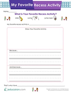 My Favorite Recess Activity