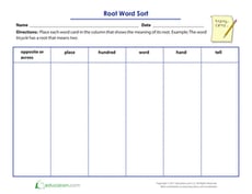 Root Word Sort