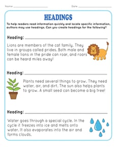 Headings