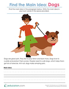 Finding the Main Idea: Dogs