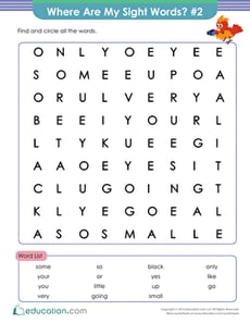 Where Are My Sight Words? #2