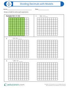 Dividing Decimals with Models