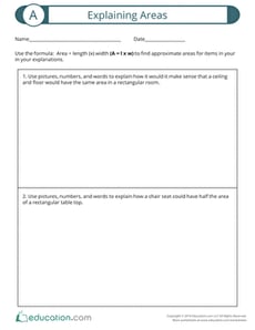 Explaining Areas