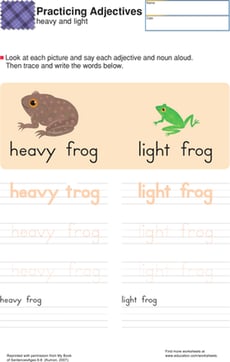 Heavy and Light: Practice Building Sentences