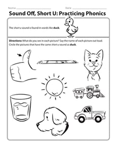 Sound Off, Short U: Practicing Phonics