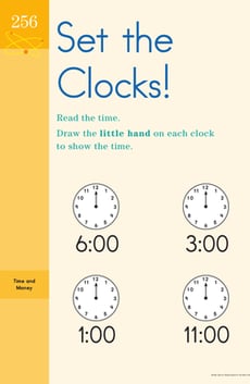 Set the Clocks! Learning to Tell Time