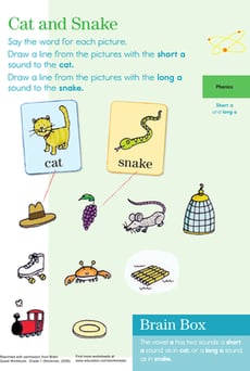 Vowel Phonics: Practicing "A" Sounds