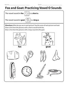 Fox and Goat: Practicing Vowel O Sounds