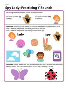 Spy Lady: Practicing Y Sounds