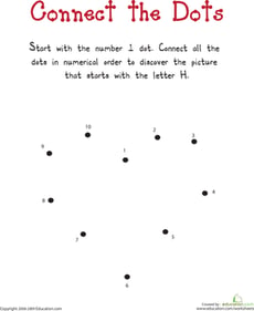 Connect the Dots: Practicing "H"