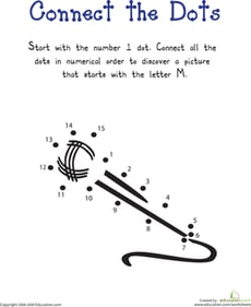Connect the Dots: Practicing "M"