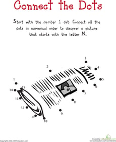 Connect the Dots: Practicing "N"