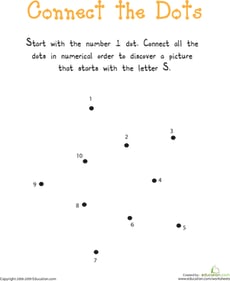 Connect the Dots: Practicing "S"