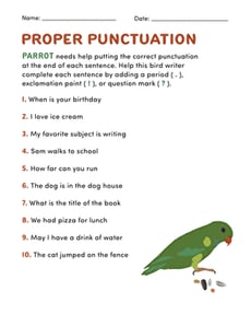 Proper Punctuation