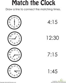 Match the Clock II